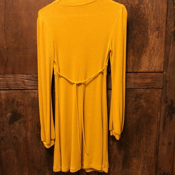 Estam Dresses Mustard Yellow Sweater Dress Poshmark